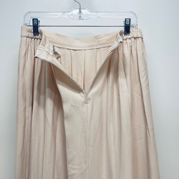 Jessica Howard Skirt Size 14 Women’s Pleated Mide Solid Elastic Pink Zip - Picture 9 of 11